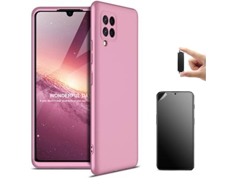 Carcasa + Protector + Soporte Samsung M32 4G Slim Armor 360º Rosa BD-HF