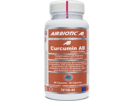 Complemento Alimentar AIRBIOTIC Curcumin Ab Complex Curcuma Broina Pipe(10000 mg)