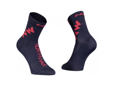 NORTHWAVE Calcetines Extreme Air Azul Marino-Rojo - El hilo Meryl Skinlife proporciona un equilibrio natural bacteriostático y un M