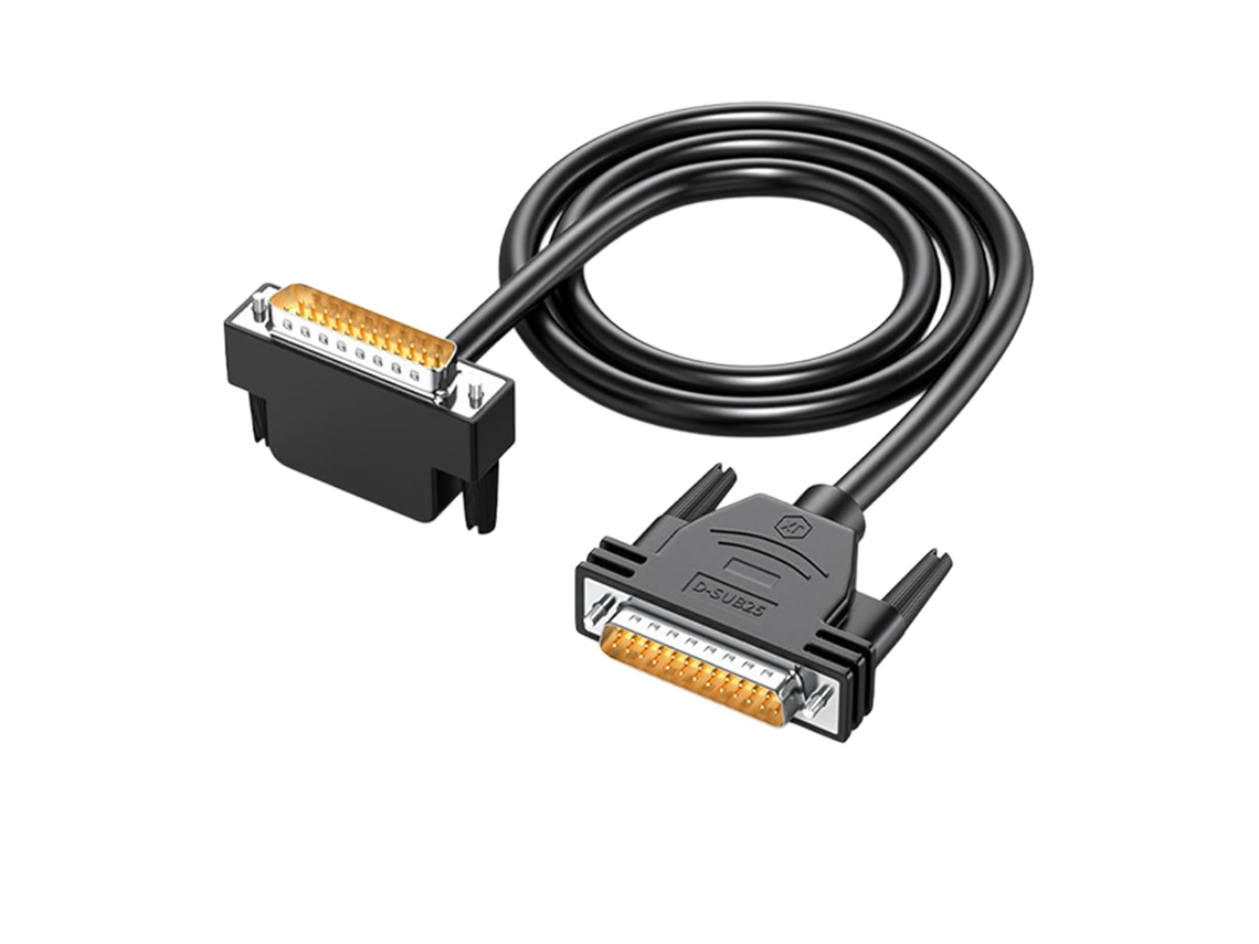 Cable De Extensión Profesional Db25 Macho A En Ángulo Recto Para Transferencia De Datos