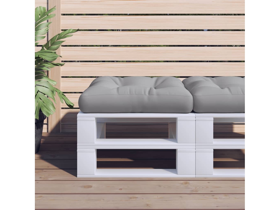 Cojín de palé, tela gris, HARLANV1