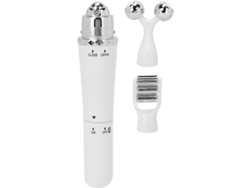 Rodillo Facial 3 En 1, Masajeador Eléctrico Con Cabezales Intercambiables, Antiarrugas Y Lifting Facial.