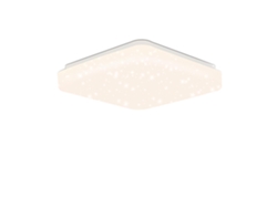 Luz de Techo Led para Dormitorio Lámpara de Cielo Estrellado de 21 Cm 15 W Decoración de Estrella Blanca Neutra Cuadrada para Pasillo Habitación Infantil NETTLIFE