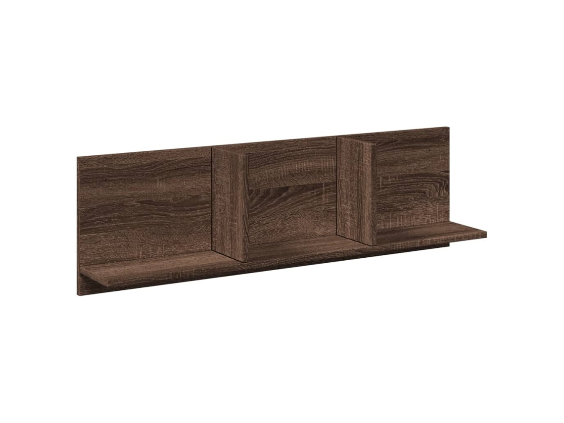 Maison Exclusive - Mueble De Pared Madera Ingeniería Marrón Roble 100x16,5x30 Cm