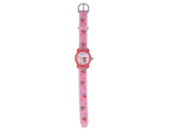 Dan26-reloj Para Niñas 3-8 Años Cute Cartoon Impermeable Ajustable Regalo De Cumpleaños Rojo
