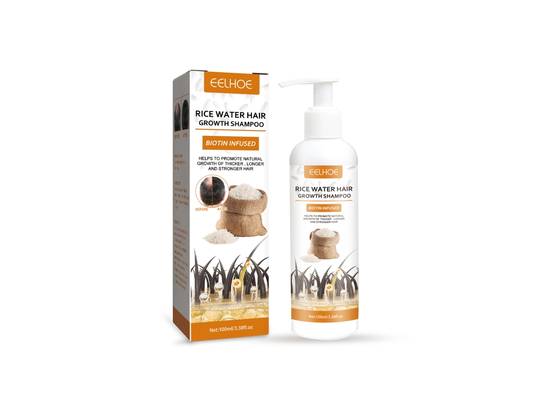 Champú de arroz Eelhoe para el crecimiento y la nutrición del cabello.