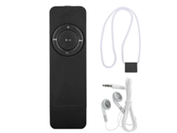 Reproductor De Música Mp3 Portátil Con Cable Para Escuchar Música, Reproductor Multimedia Usb Negro