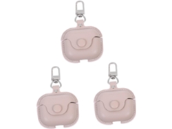Estuche Para Auriculares De 3 Piezas De Piel Sintética, Estuche Elegante Con Agarre A Prueba De Golpes.
