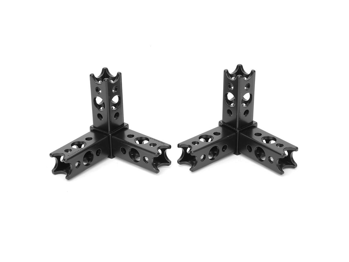 2 Conectores De Barra Metálica De 3 Vías Para Piezas De Robótica Tetrix Prime De 48x48x48 Mm