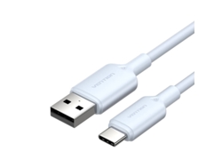 Cable Vention USB 2.0 A a USB C 3A para computadoras, carga rápida de 1 m