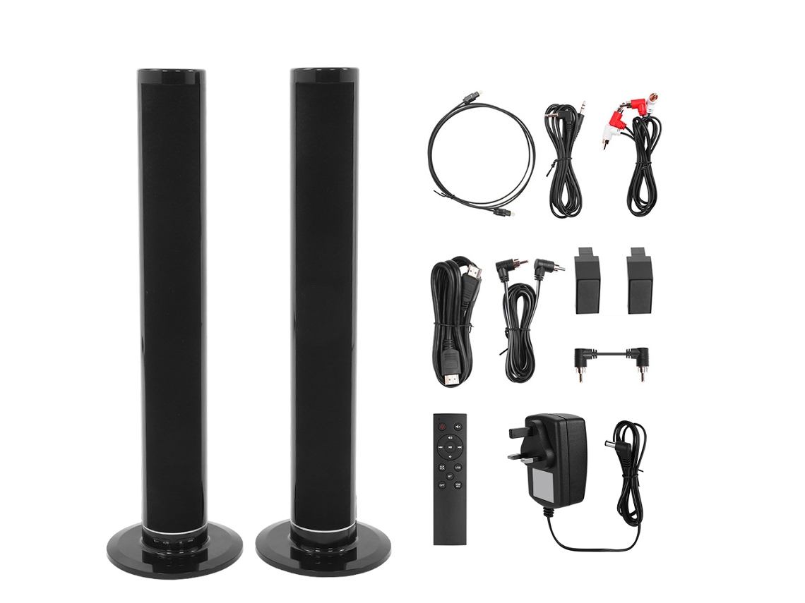 Barra de sonido con sistema de cine en casa y sonido envolvente Bluetooth