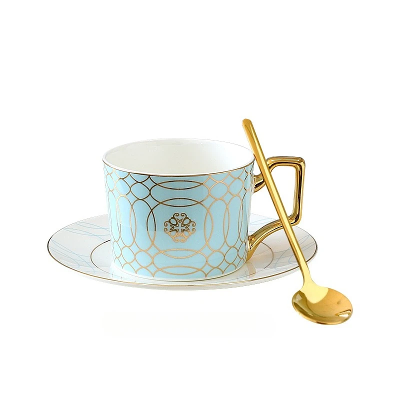 (estilo A 240 Ml) Taza De Café/oficina De Porcelana Fina Con Borde Dorado De Lujo Europeo