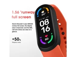 Pulsera inteligente Xiaomi Mi Band 6 con monitorización de salud y pantalla AMOLED de 1,56"