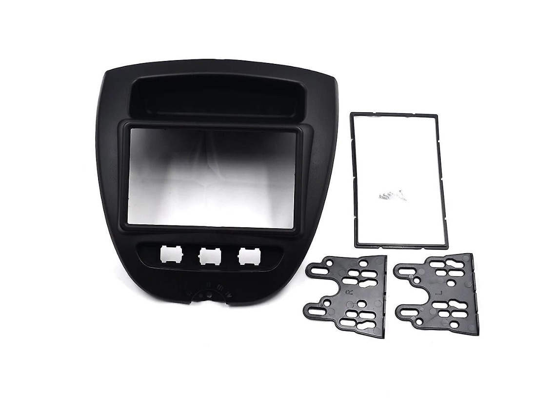 Marco radio 2 DIN 7" para Toyota Aygo, Citroën C1 y Peugeot 107 2005-2014. Kit panel frontal estéreo.