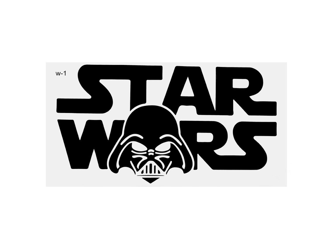 Vinilo Removible Star Wars, Decoración para Habitación Infantil - Negro MEOIRUERY