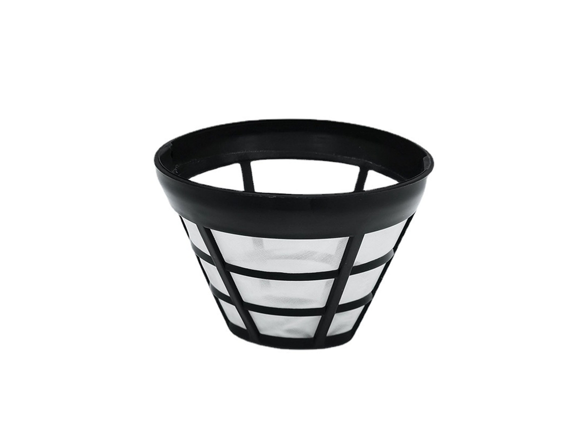 2 Filtros De Café Cónicos Reutilizables De Acero Inoxidable Y Nailon Para Cafetera De Pie.