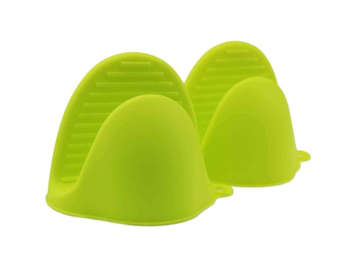 Guantes De Silicona Resistentes Al Calor Para Horno, Paquete De 2, Para Cocina Y Barbacoa (verde)