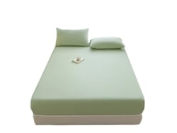 Sábana Bajera Ajustable - Microfibra Suave, Solo 1 Sábana Bajera Ajustable Verde 100x200cm Panoona