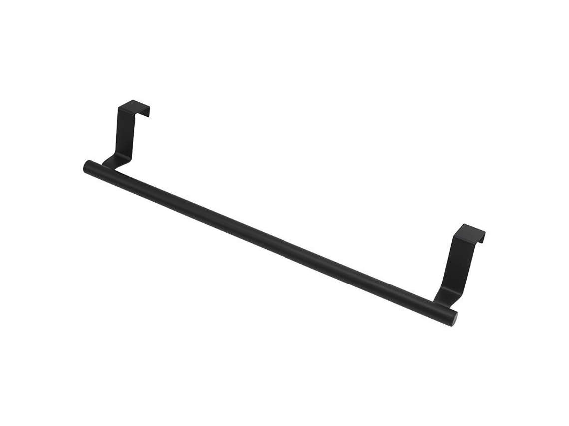 Sujetatoallas Negro 36cm Inox Reforzado Con Cintas Nano Para Armario