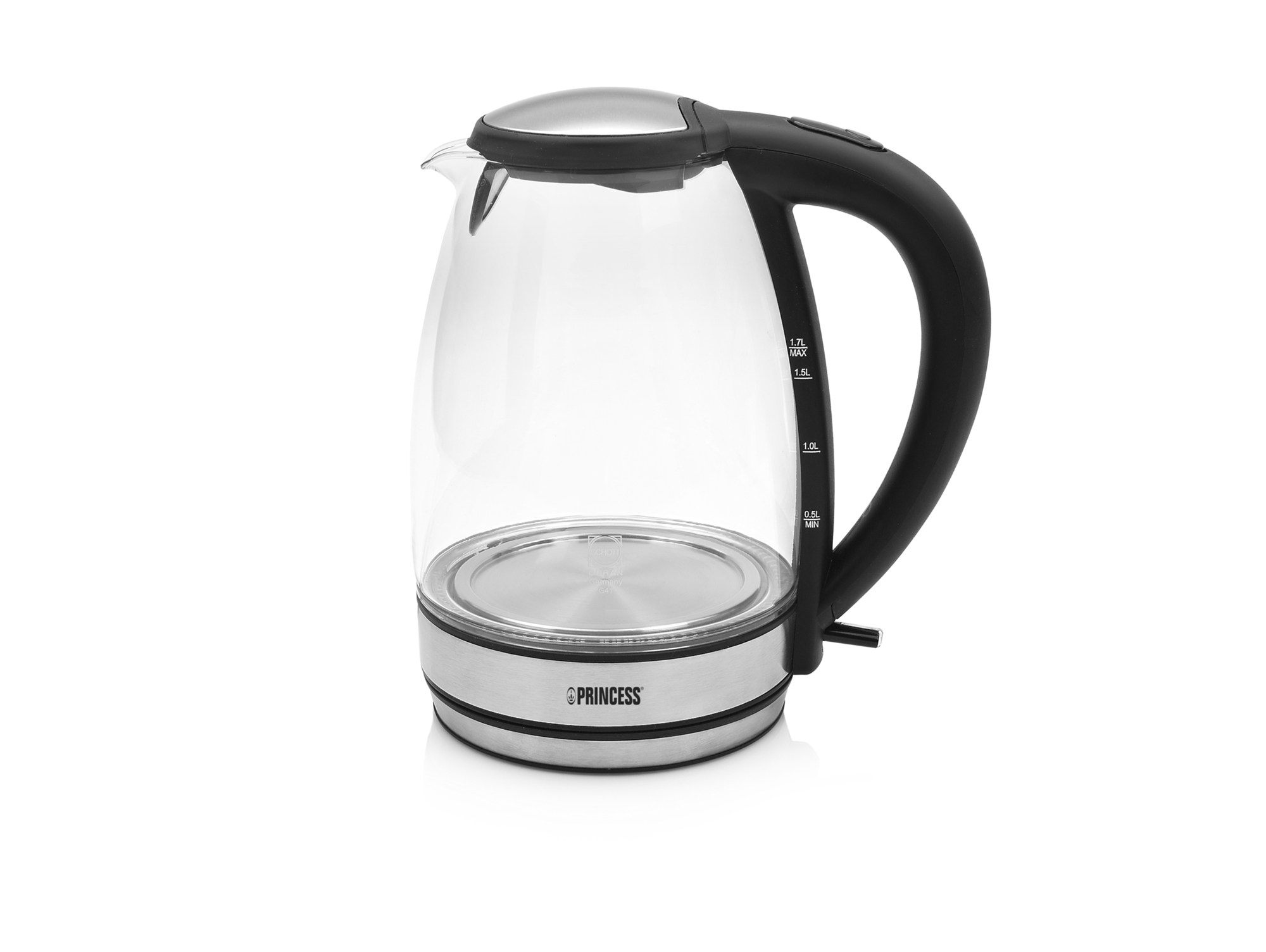 Jarra Electrica Calentar Agua Hervidor Princess Pure Bambú