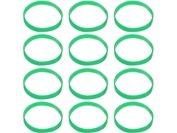Pulseras Elásticas De Silicona Verde Para El Día De San Patricio, Paquete De 100 Unidades, Pulsera Deportiva