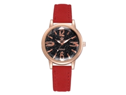 Reloj De Pulsera De Aleación Para Mujer Con Correa De Poliuretano, Estilo Moderno, Esfera Redonda, Movimiento De Cuarzo.