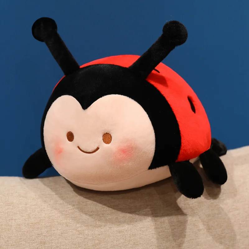 (26 Cm) Brinquedo De Pelúcia Joaninha Realista De Desenho Animado