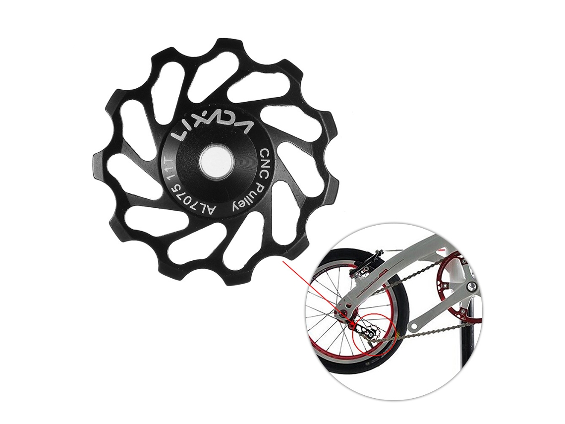 Rueda Polea Ceramica Derailleur Trasero Bicicleta Mtb Carretera Aluminio 7075 11t Accesorio Bici