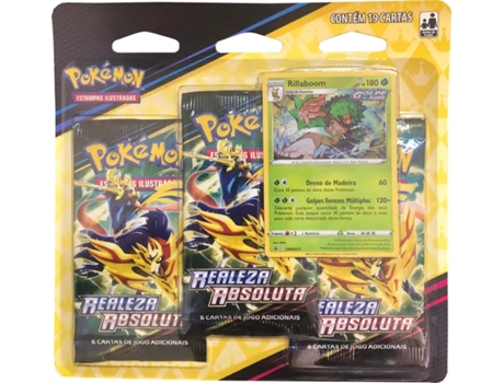 Juego de Cartas POKEMON Realeza Absoluta 3-Pack Blister Edad Mínima Recomendada: 6 años)