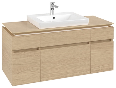 Módulo de lavabo Villeroy &amp Boch Legato B683 1200x550x500mm centrado en el lavabo