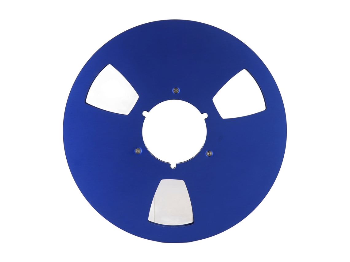 Carrete De Cinta Universal Vacío De 10,5 Pulgadas (1/4") Con 3 Orificios, De Aleación De Aluminio.