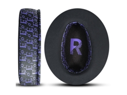 Protectores auditivos Yunzii para auriculares Sony WH-ZX770BN (puntas negras con estampado refrescante, 2 unidades)
