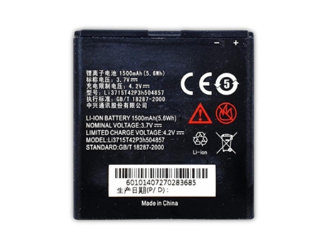 Bateria ZTE Kis V788 / Concord V768 / U830 / U812 / U788 / N768 | Li3715T42P3h504857 (1500mAh)