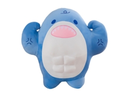 Peluche De Tiburón Azul Musculoso De 50 Cm, Almohada Abrazable, Regalo De Cumpleaños