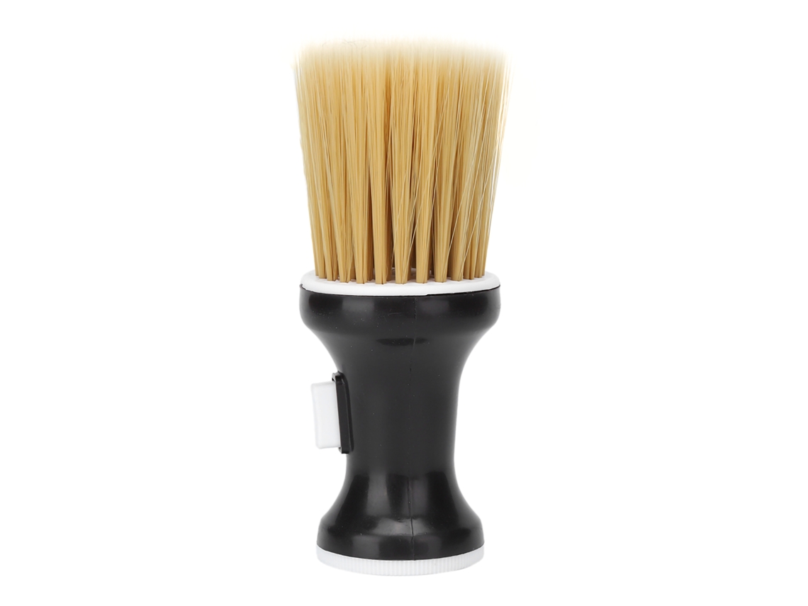 Pincel Para Pelo Suave De Cuello Con Almacenamiento De Polvo, Herramienta De Peinado Negro, 14.5x4.6cm, Para Salón Y Hogar