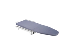 Tabla de planchar plegable, con rotación de 180°, color gris.