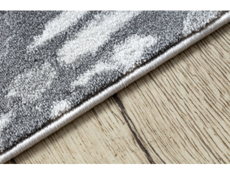 Alfombra Noble Moderna 9962 65 Mármol, Roca - Structural Dos Niveles de Vellón Crema / Gris (180 x 270 cm)