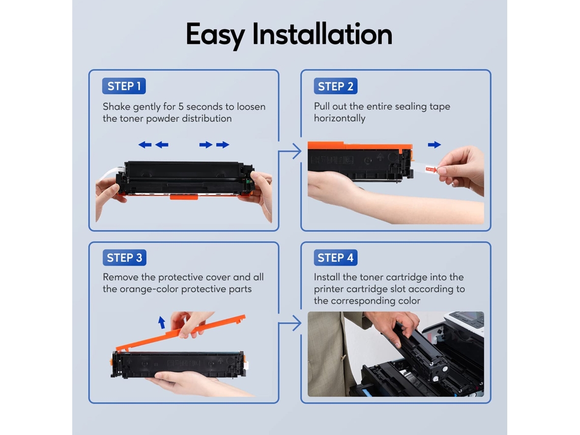 Cartucho de tóner negro Crg054 Bk compatible con 054h 054 para Color Imageclass Lbp62cdw Mf642cdw Mf643cdw Mf644cdw Mf640c de alto rendimiento