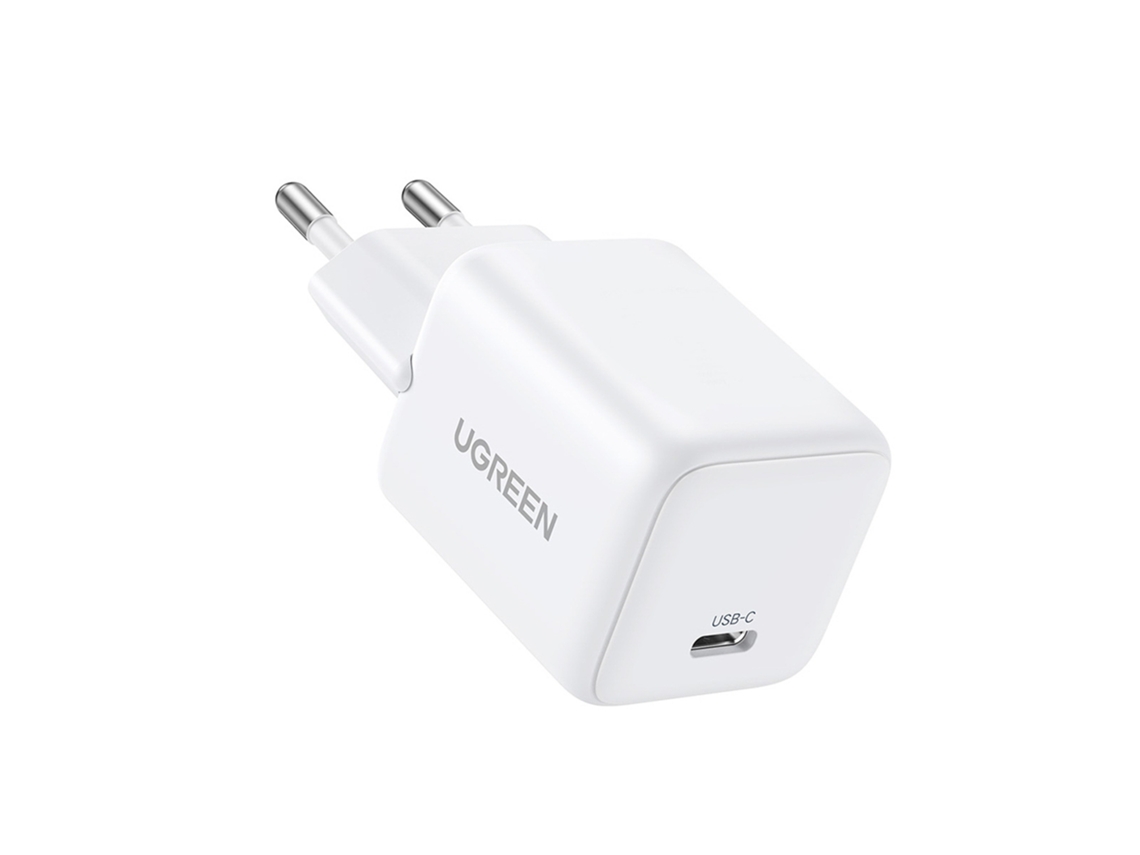 Cargador De Pared Ugreen X512 20 w Gan 1x Usb-c Blanco