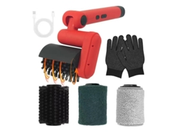 Escova De Limpieza Eléctrica Para Parrilla Eifson 60° Ajustable 2 Niveles Batería Led Ipx7 (rojo)