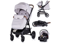Carrito De Bebé Ultera 2 En 1 Con Silla De Auto I-size 40-87 Cm De Chipolino - Cloud Grey