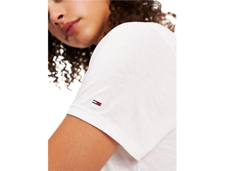 T-Shirt Mujer Corp Tommy Jeans Blanco
