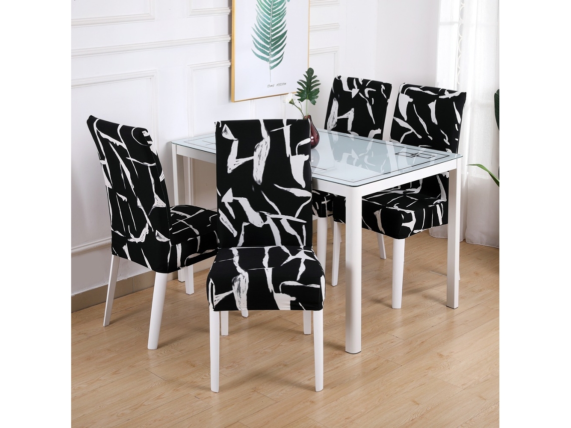 1 paquete de funda protectora extraíble para silla de comedor para el hogar, color restaurante 39-Tamanho universal LUUCOZK