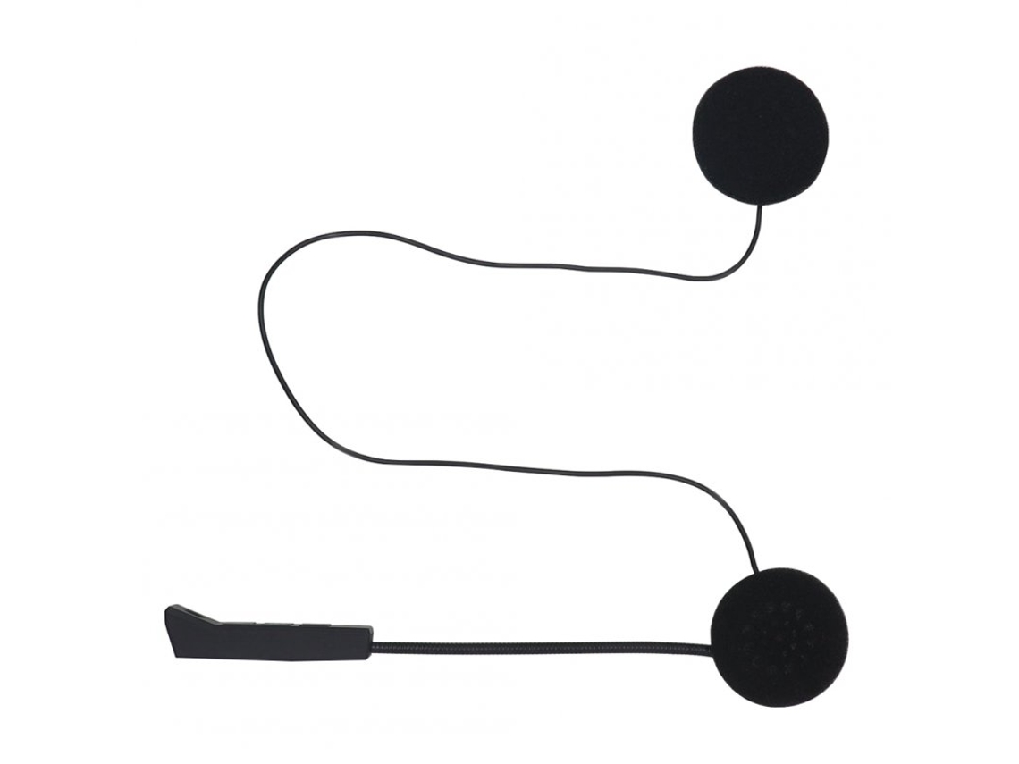 Auriculares Bluetooth para casco de motocicleta impermeable estéreo música voz micrófono casco negro