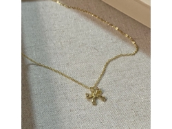 (oro) Detalle De Lazo, Plata De Ley 925, Este Collar Tiene Un Dulce Estilo Coreano Con Un Toque Sofisticado, Simple Y Versátil.