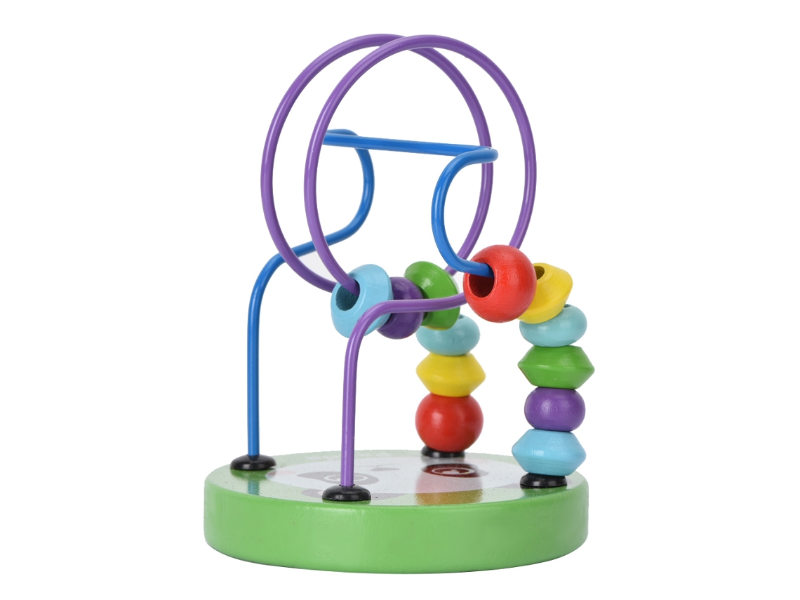 Rebe-brinquedo Educativo De Quebra-cabeça Mini De Madeira Com Pérolas Coloridas Para Crianças Pré-escolares (panda)