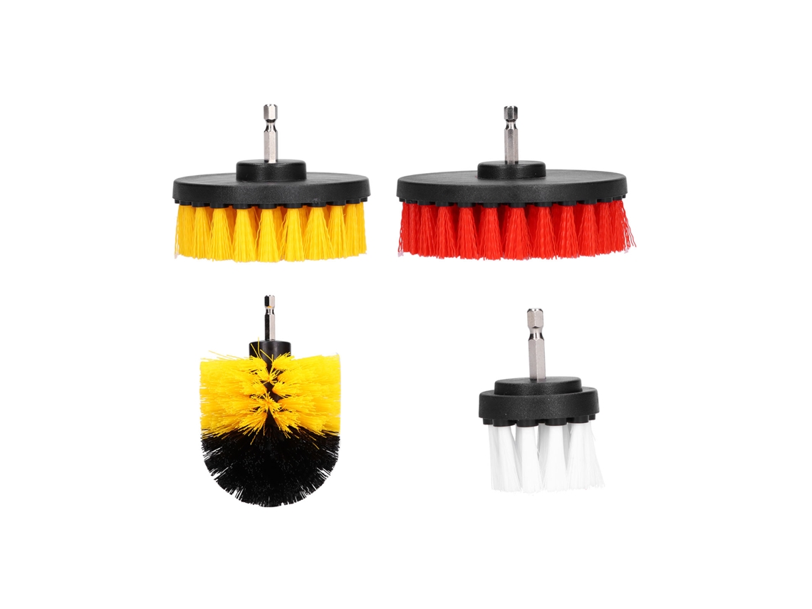 Kit De 4 Cepillos Para Taladro, Cepillo Eléctrico Para Limpiar Paredes, Suelos, Azulejos Y Piscinas.