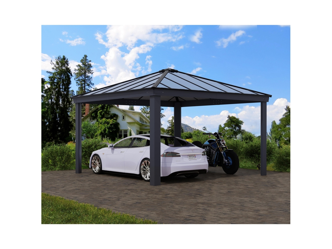 Cochera Colorado CANOPIA 4,3x4,3m Gris