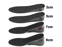 Plantillas elevadoras de talón ajustables e invisibles Fasst, aumento de altura de 3 a 9 cm, diseño transpirable y cómodo para zapatos unisex.