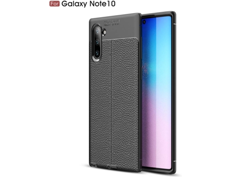 Carcasa Samsung Note 10 Rugged Leather Negro
